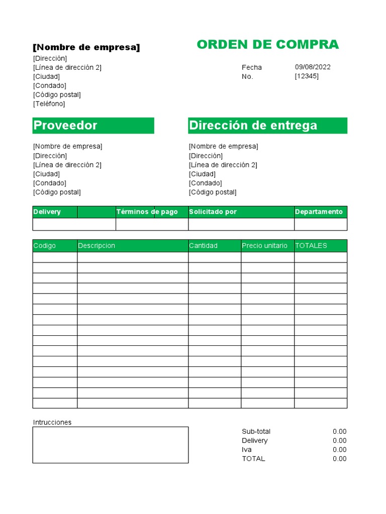 Orden de Compra | PDF