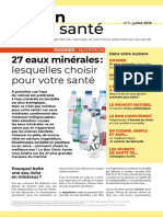 LeBonChoixSante 1 Juillet 2019 27 Eaux Minerales Lesquelles Choisir Pour Votre Sante SD