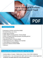 Review & Critical Appraisal of Newborn Health Programs