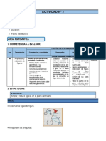 5° Grado - Actividad Del Dia 09 de Agosto