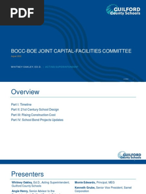 Guilford County Joint Capital-Facilities Committee | PDF | Classroom |  Teachers