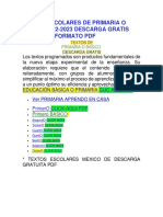 Textos Escolares de Primaria o Básico 2022