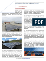 Investigación incendios sistemas solares fotovoltaicos