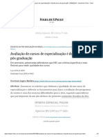 Avaliação de Cursos de Especialização É Desafio para Pós-Graduação - 05-06-2019 - Seminários Folha - Folha