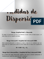 Medidas de Dispersión