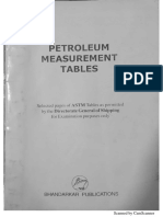 Petroleum Measurement Selected Pages ASTM Tables
