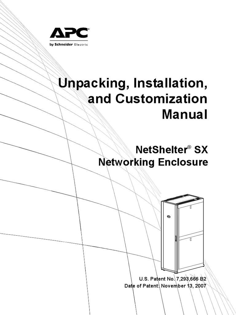 Unpacking, Installation, and Customization Manual: Netshelter SX