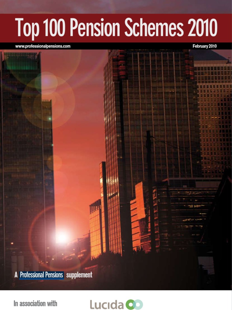 Top 100 Pension Schemes 2010 PDF Defined Benefit Pension Plan Pension