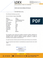 Certificado de Operatividad