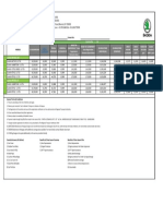 U.P Slavia Price List 01.06.2022