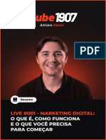 Resumo - Live#001 - Marketing Digital - Adriano Gianini