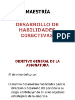 Desarrollo de Habilidades Directivas 1 de 10