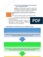 Los Parametros Que Son Controlados y Evaluados en La Norma Iso 9001