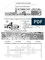 Trabalho Avaliativo de English Peja 3