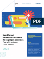 User Manual Penerbitan Dokumen Kelengkapan Beasiswa