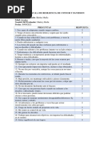 Escala de Resiliencia CD-RISC 10 | PDF | Relaciones personales, crianza ...