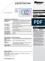 Netkey Category 5E Utp Patch Cords: Specifications