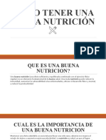 Como Tener Una Buena Nutrición