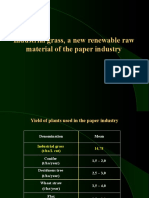 Industrial Grass, A New Renewable Raw Material of The Paper Industry