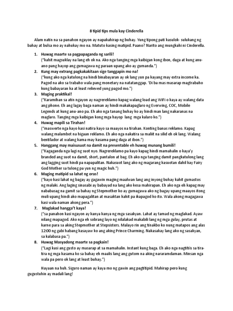 Tipid Tips | PDF
