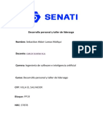 Desarrollo Personal y Taller de Liderazgo Actividad Entregable 2 Sebastian Lamas