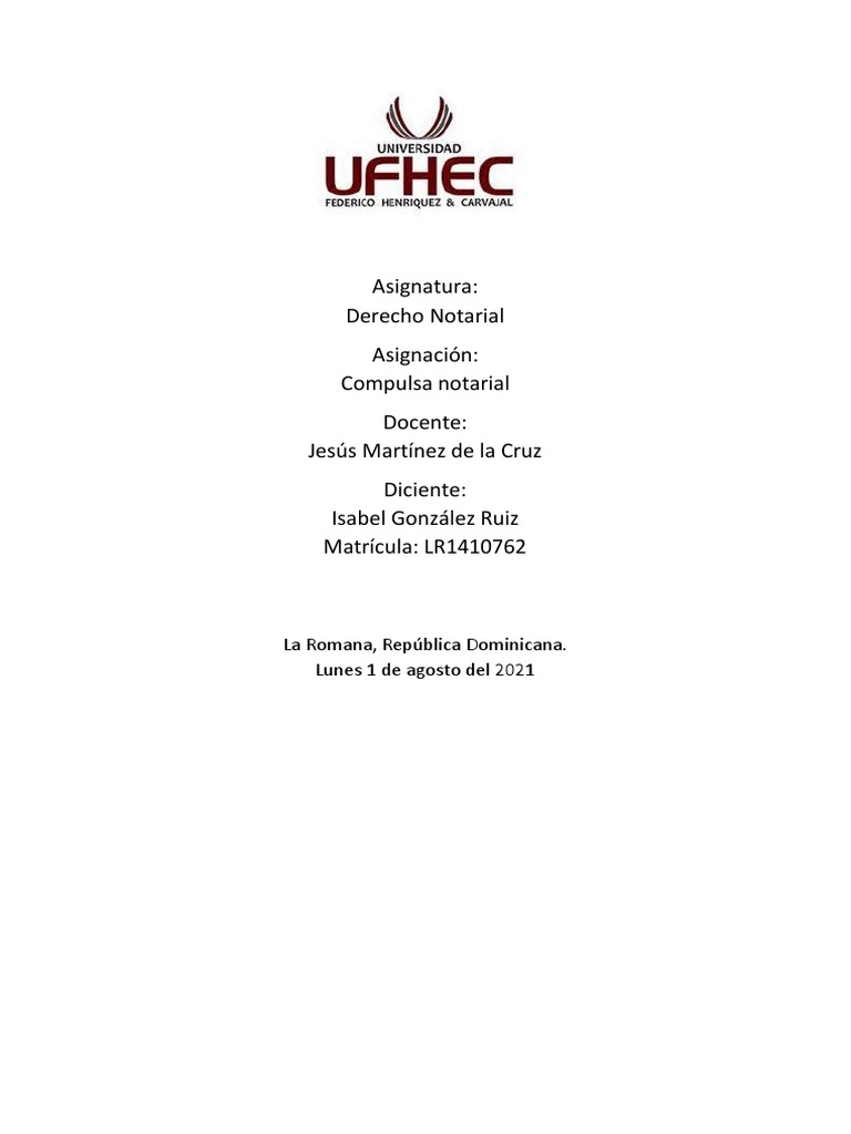 Modelo de Compulsa Notarial 2022 | PDF