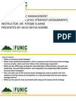 Strategic Management Chapter 4 Business Level Strategy