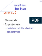 Lecture AL10: 436-433 Mechanical Systems Part A: State-Space Systems