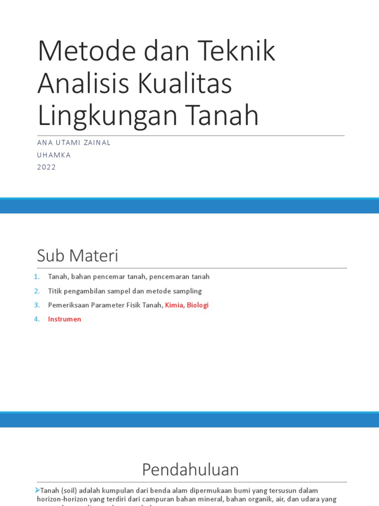 Teknik Sampling dan Analisis Tanah | PDF | Sains & Matematika