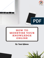 How To Monetise Your Knowledge Online eBook (final)