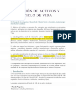 Ciclo de Vida Activos - Notas