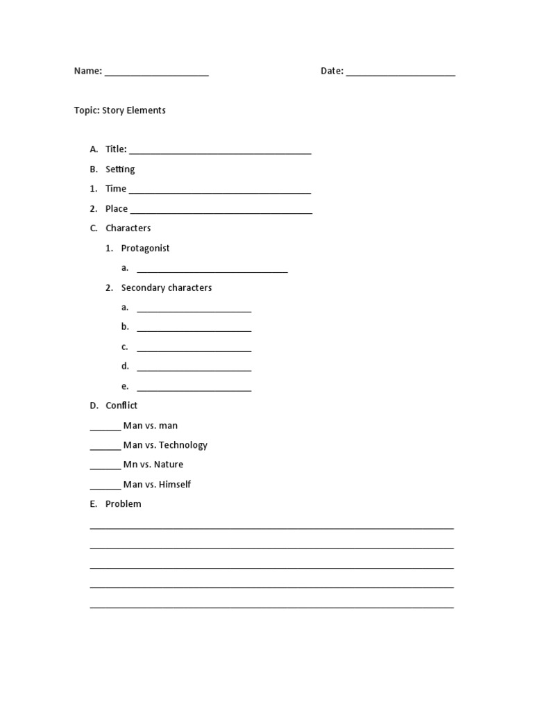 Story Elements | PDF | Teaching Methods & Materials | Computers