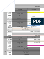 Time Table Odd Sem - July To Dec - 2020