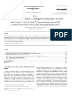 MG and Its Alloys As Orthopaedic Bio Materials