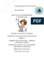 PEC Centro Salud Aurora bachillerato tecnológico