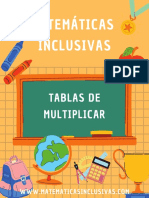 Cuaderno Tablas de Multiplicar