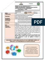 Actividad 2 - 3ro (Conocemos y Planificamos Nuestra Acta de Compromiso)