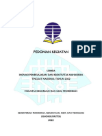 Pedoman Lomba Inovasi Pembelajaran dan Kreativitas Mahasiswa Tingkat Nasional 2022