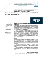 Especial Historia Del Centro de Investigaciones Marinas, Universidad de La Habana, 1970-2015. Parte Ii