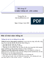 Một số khái niệm thống kê ước lượng 