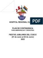 Plan de Fiestas Jubilares Del Cusco 2022