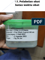 PKPO 3.3.EP.1. Pelabelan Obat Tercantum Batas Waktu Obat (BUD)