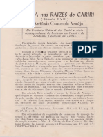 Os colonos baianos e a formação do Cariri no século XVIII