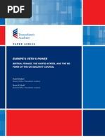 Download Europes Vetos Power Britain France the United States and the Reform of the UN Security Council by German Marshall Fund of the United States SN58632656 doc pdf