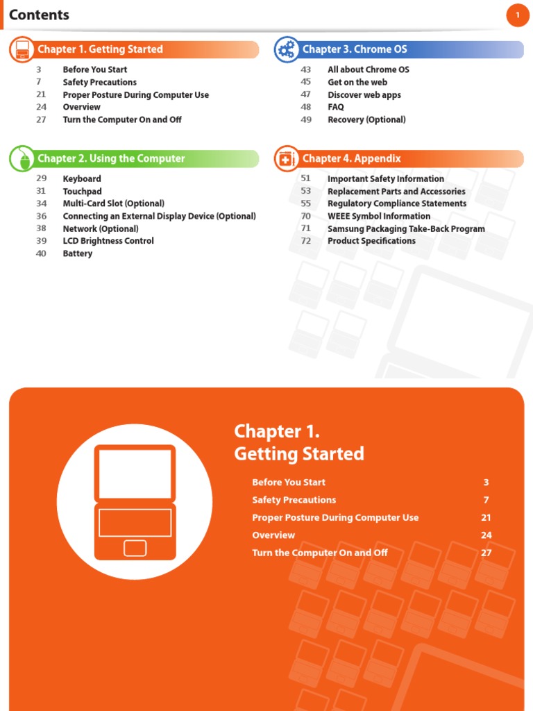 Chapter 1. Getting Started Chapter 3. Chrome OS | PDF | Ac Power Plugs ...