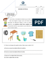 Atividade Avaliativa de Ciências - 2º Tri - 2022