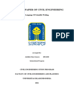 RESEARCH PAPER OF CIVIL ENGINEERING #2 By Abdillah Hans Samara (18511028)