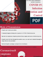 COVID 19: Infection Prevention and Control