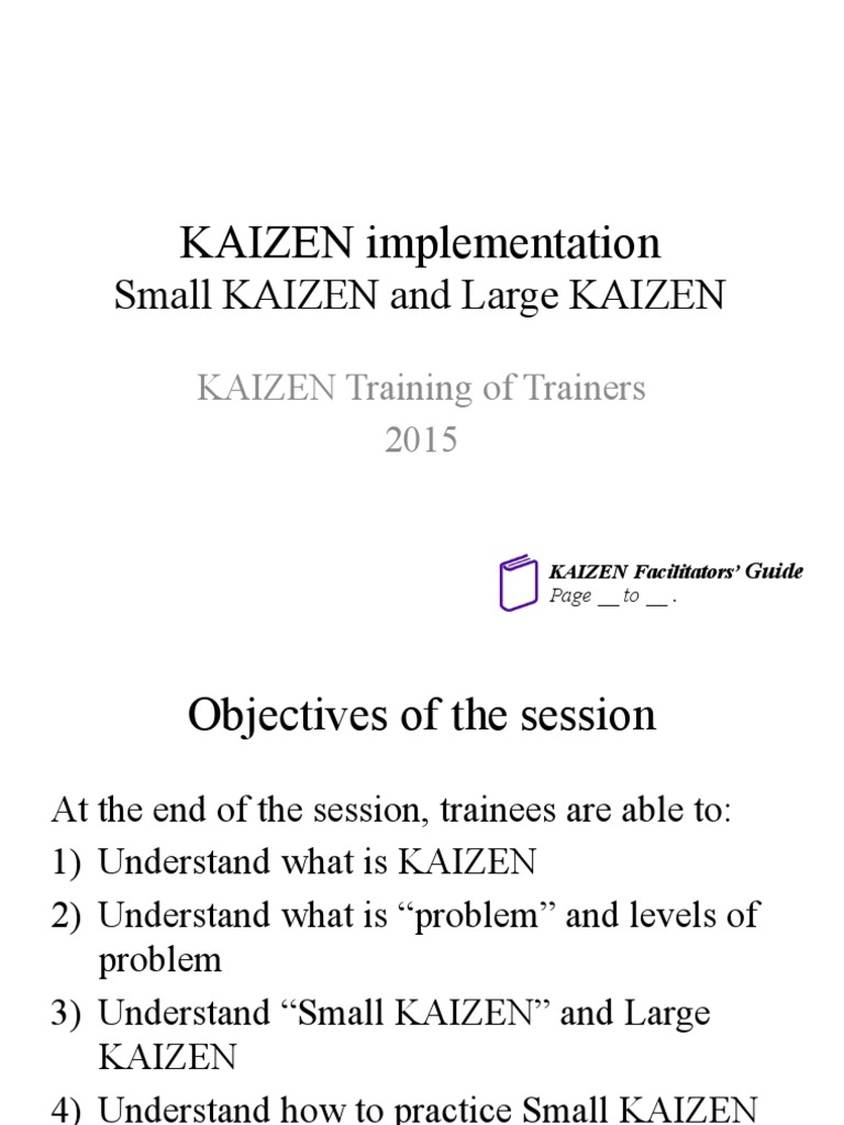 9.3. Kaizen Implementation | PDF | Business