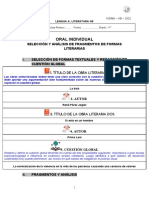 Ficha de Organización Del Oral Individual